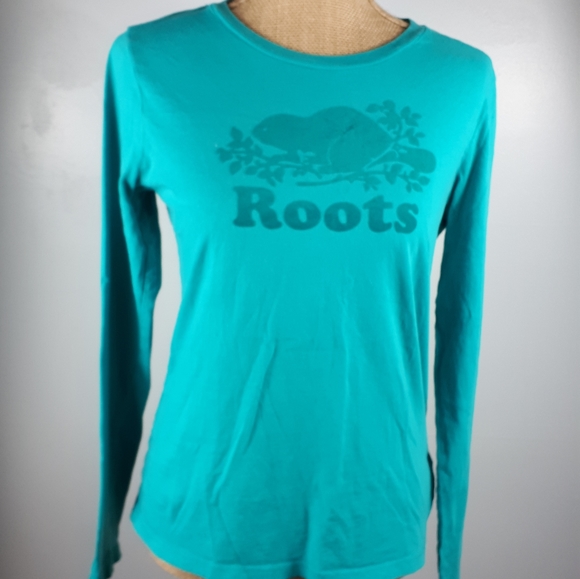 Roots Canada Tops - Roots,  aqua long sleeve shirt.